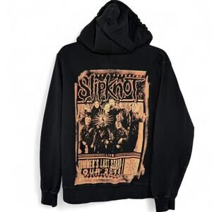 Slipknot 2015 Tour Hoodie - Size S - Black Zip-Up Band Merch Punk Grunge Unisex